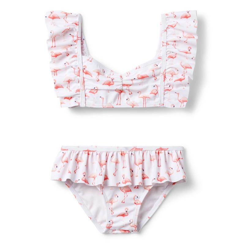 Flamingo Ruffle Recycled 2-Piece Swimsuit - Janie And Jack